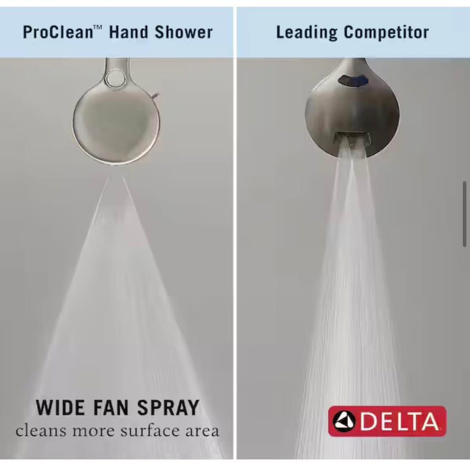 Delta ProClean 6-Spray Handheld Shower Head Brushed Nickel 1.75 GPM