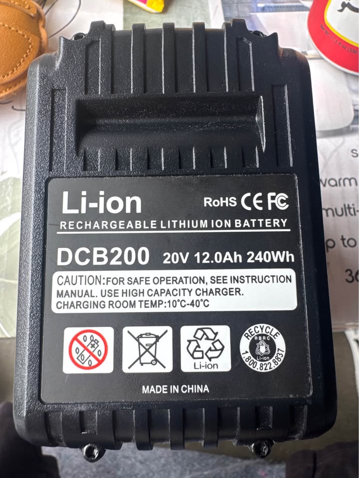 20V MAX 12Ah Li-Ion Replacement Battery DCB200 Extended Range