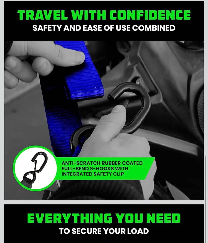 Rhino USA Motorcycle Tie Down Straps