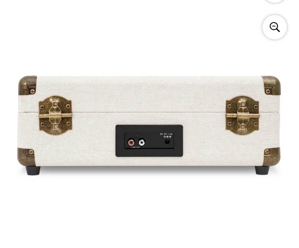 Victrola Venture Bluetooth Suitcase Record Player – Oak, 3-Speed