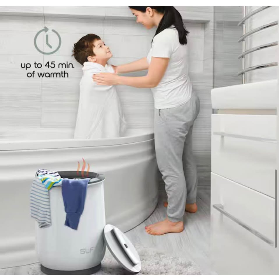 20L WHITE AC POWERED BUCKET TOWEL WARMER TW100