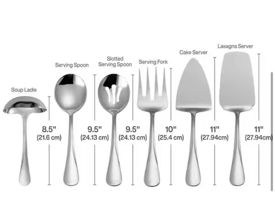 Gourmet Basics by Mikasa Kaylee 8-pc Serving Set, Stainless Steel 18/0