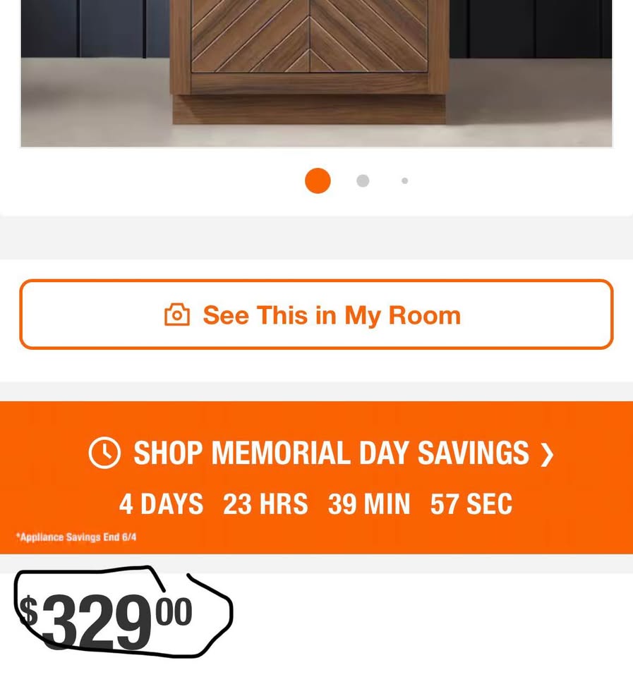 Glacier Bay Huckleberry 24” Spiced Walnut Bathroom Vanity w/ White Stone Top