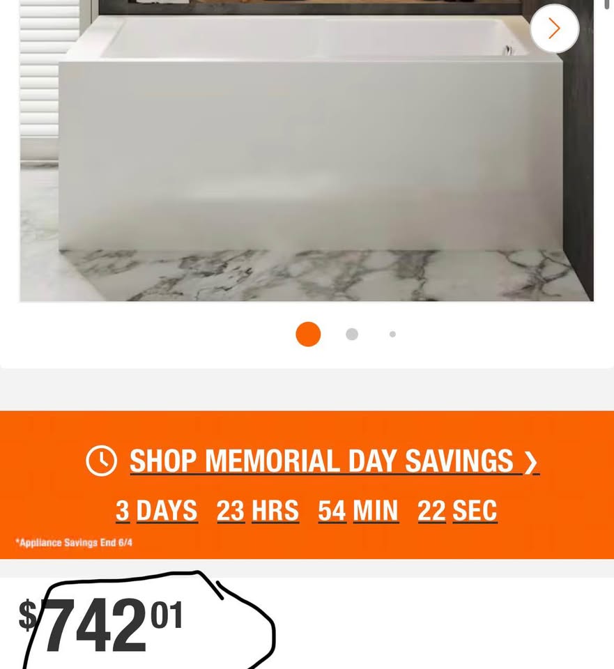 Swiss Madison Claire 60” Right-Hand Drain Acrylic Alcove Bathtub White