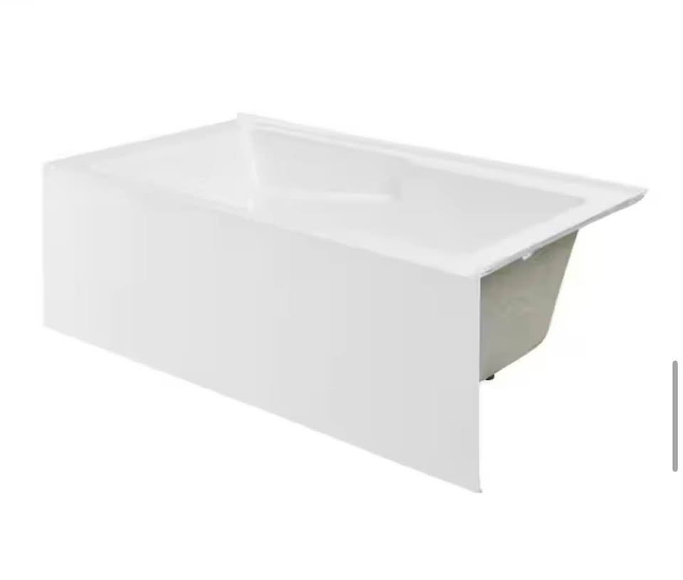 Swiss Madison Claire 60” Right-Hand Drain Acrylic Alcove Bathtub White