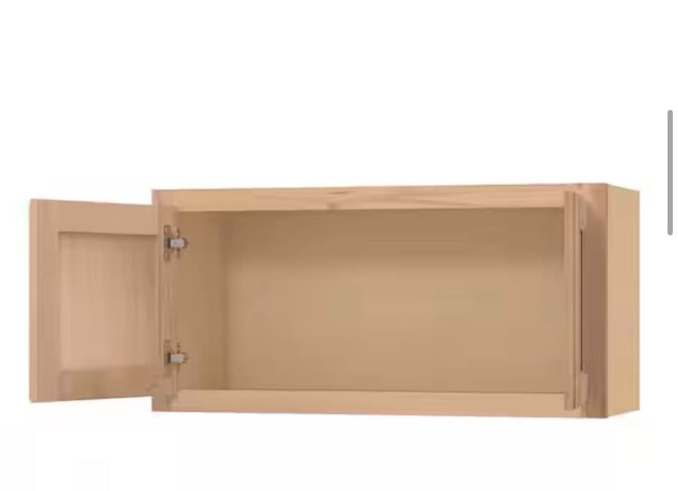 Hampton Bay 30” x 12” x 15” Recessed Panel Wall Bridge Kitchen Cabinet