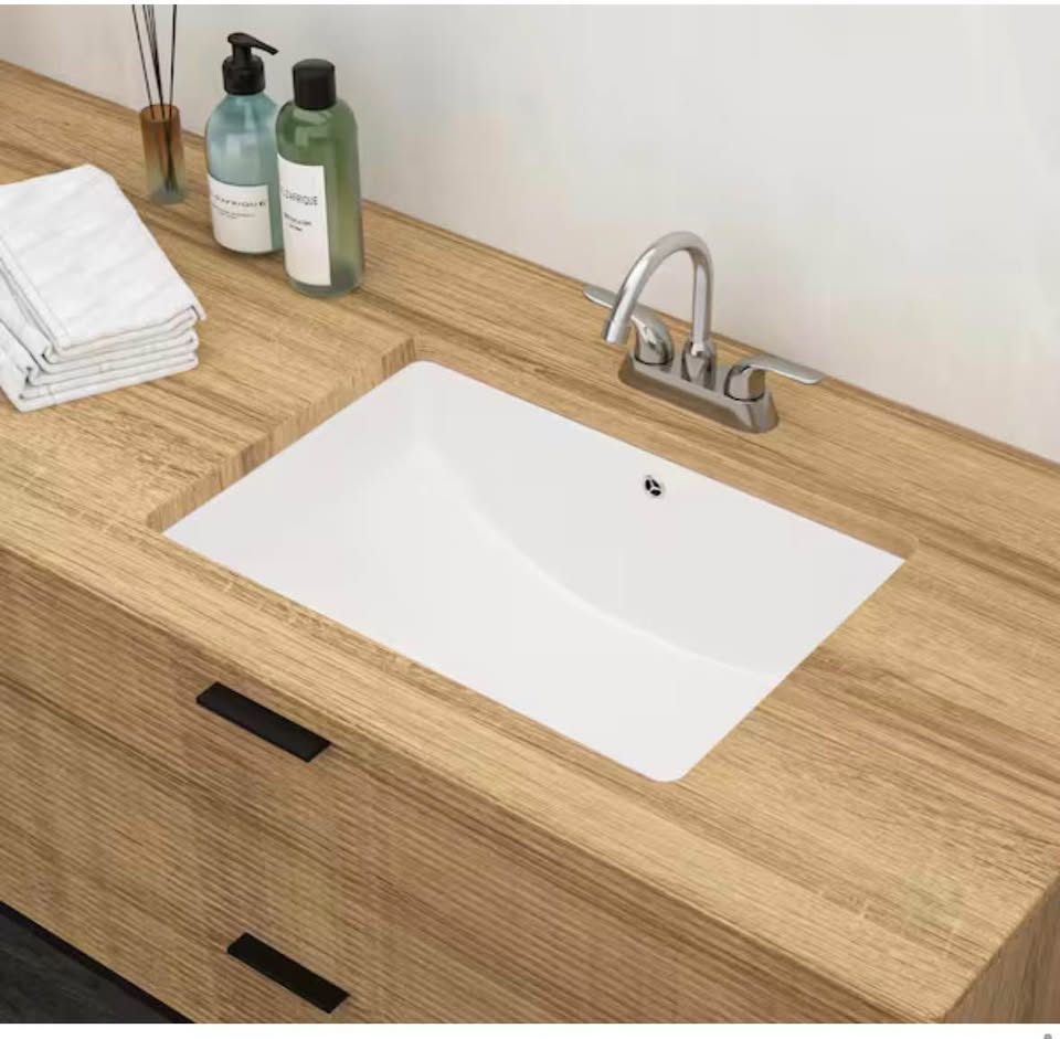 Undermount Rectangular Bathroom Sink
