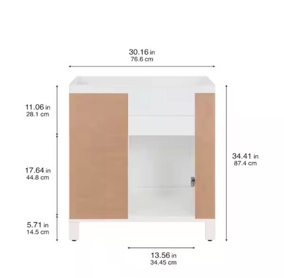 Home Decorators Collection Winsome 30 in. Freestanding Bath Vanity Cabinet