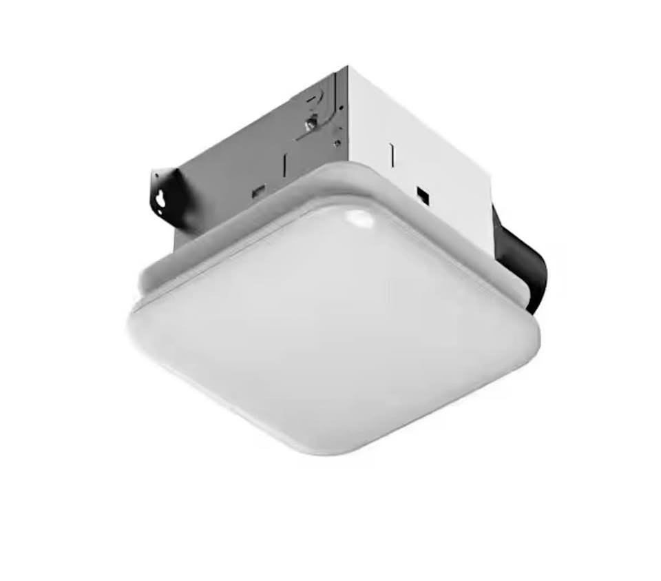 Commercial Electric 50 CFM Bathroom Exhaust Fan w/ LED Light & Night Light, ENERGY STAR