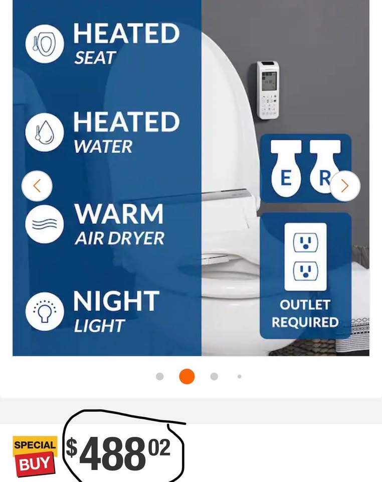 BIO BIDET Bliss BB-2000 Electric Bidet Seat White Elongated Bidet Seat
