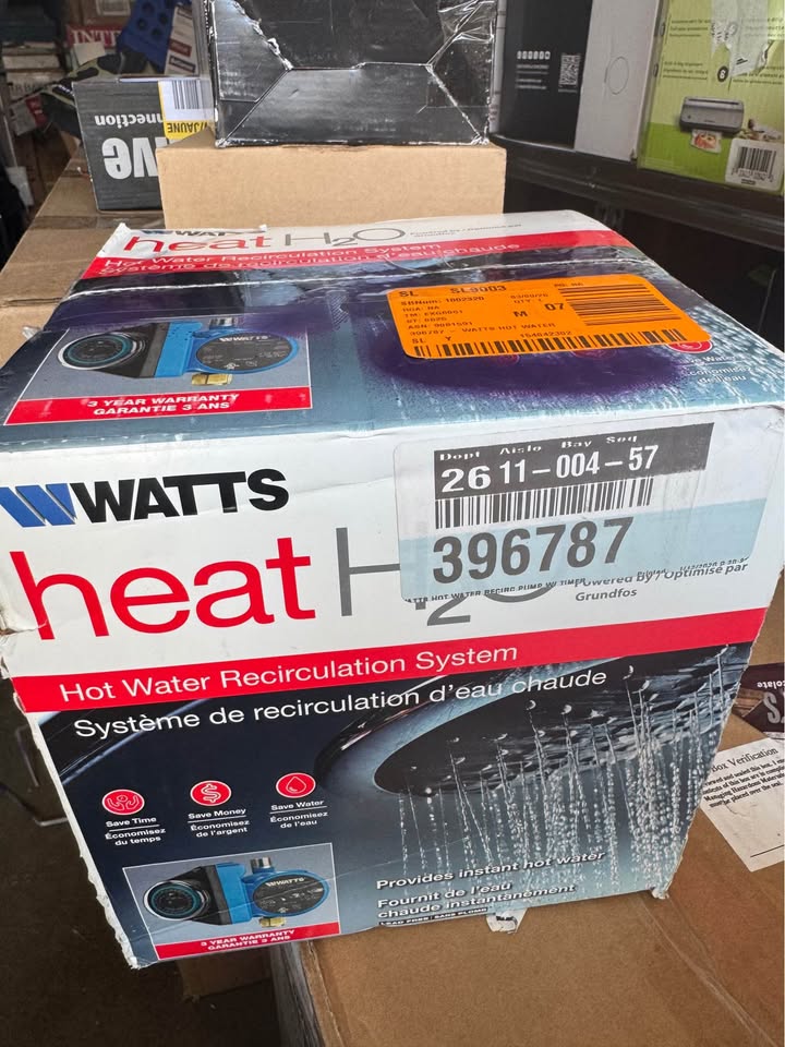 Watts Hot Water Recirculation System w/ 24Hr Programmable Timer