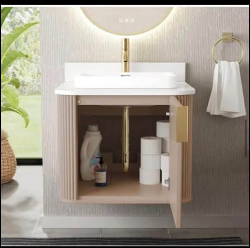 Miravaux 24 in. Flaxen Beige Bath Vanity