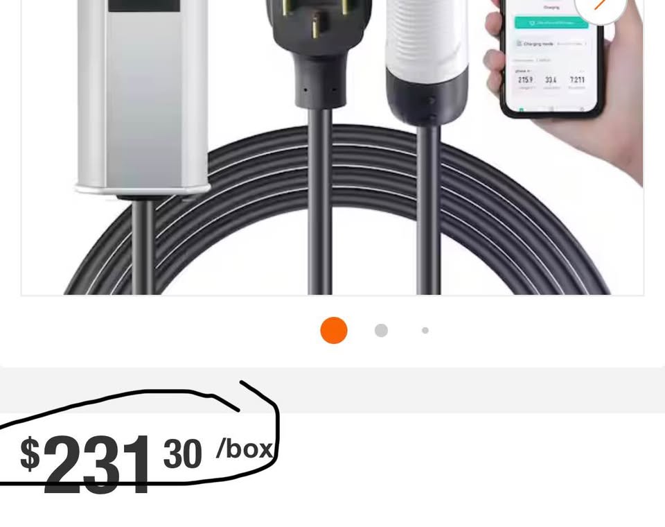 VEVOR Level 2 EV Charger 40A 240V, 25ft Cable