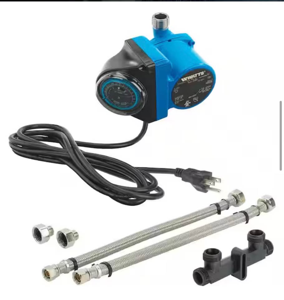 Watts Hot Water Recirculation System w/ 24Hr Programmable Timer