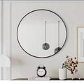 Seafuloy 38” Black Round Wall Mirror
