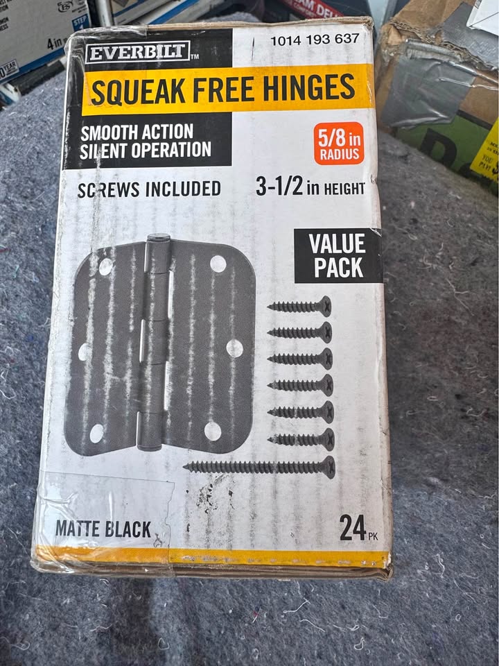 Everbilt 24-Pack Oil-Rubbed Bronze Door Hinges 3.5” x 5/8”