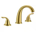 SUMERAIN 2-Handle Roman Tub Faucet Black & Gold