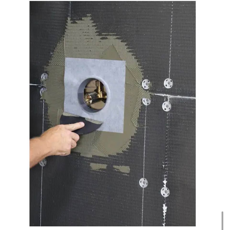Everbilt 12-Piece Waterproof Shower Kit w/ Fixtures & Underlayment