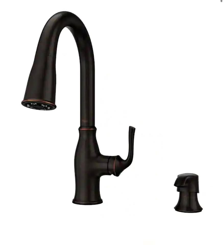 Pfister Rosslyn Pull-Down Kitchen Faucet Tuscan Bronze