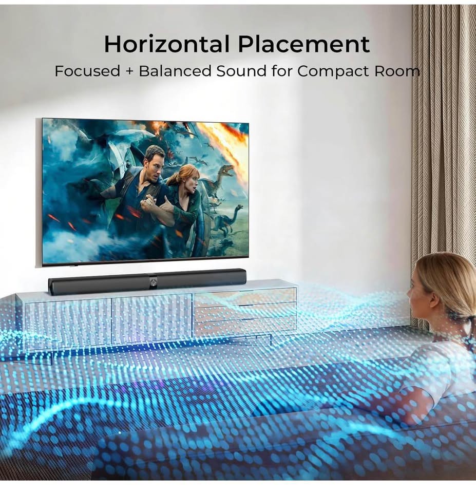 Assistrust KY-8000 Bluetooth Soundbar for Smart TV – Detachable, Multi-Connection