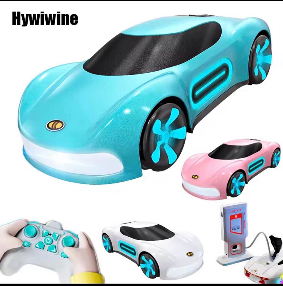 RC Spray Car with LED Lights & Charging Station
