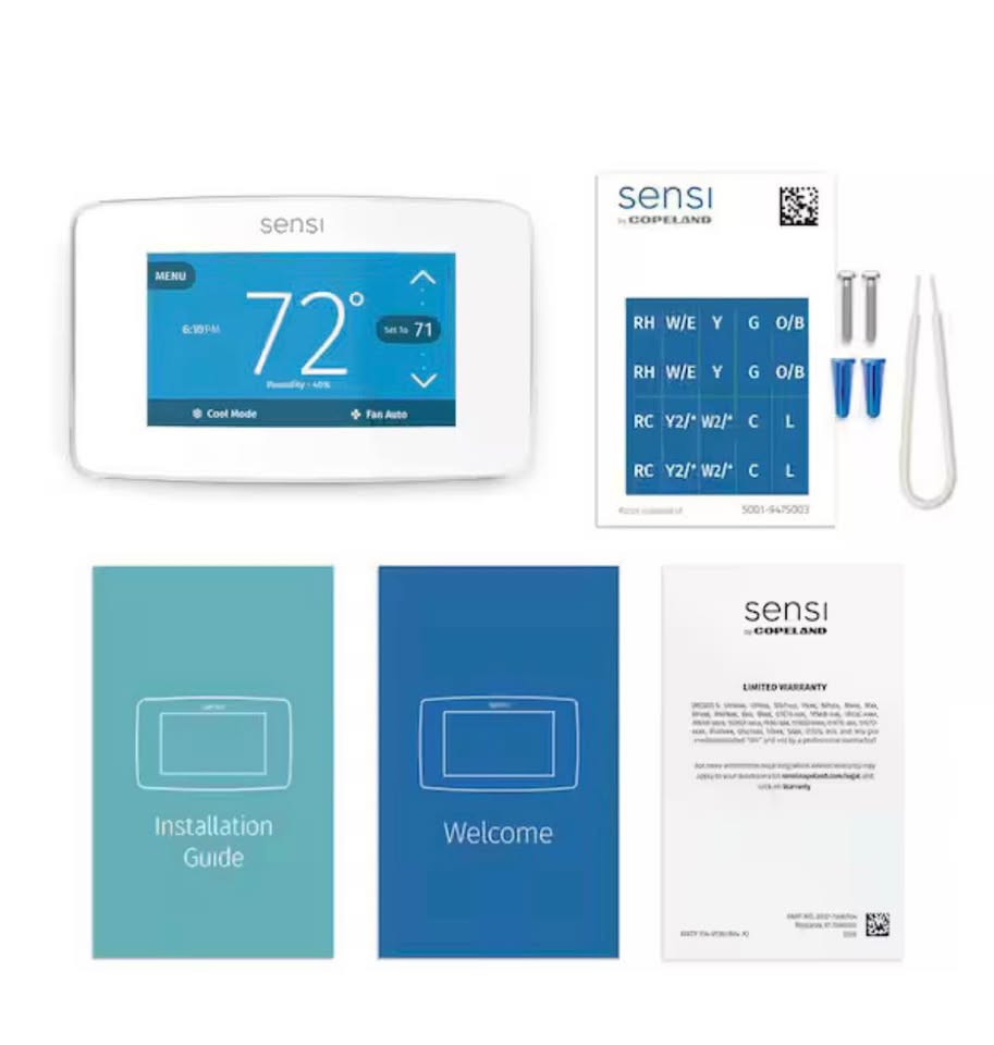 Copeland Sensi Touch WiFi Smart Thermostat w/ Color Display