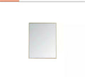 Brass 36 in. W x 48 in. H Rectangle Vanity Mirror