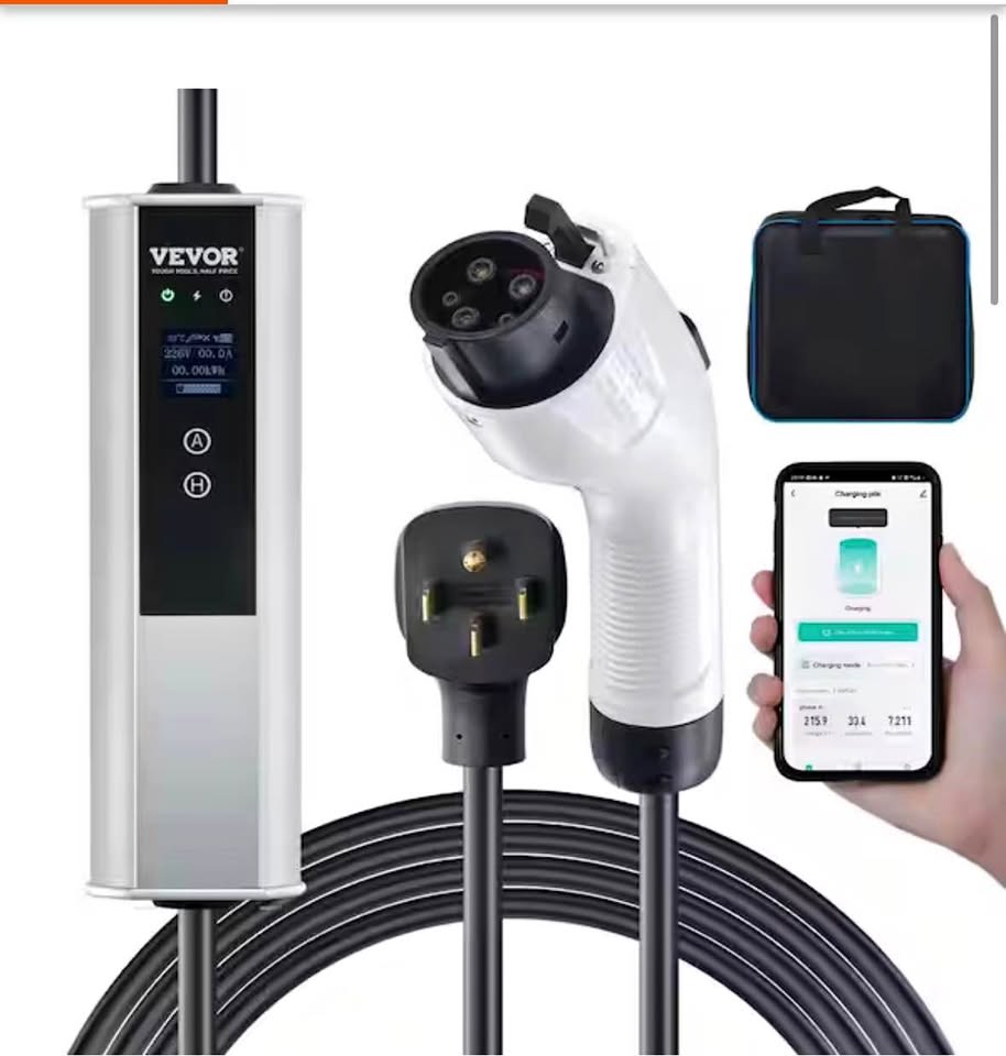 VEVOR Level 2 EV Charger 40A 240V, 25ft Cable