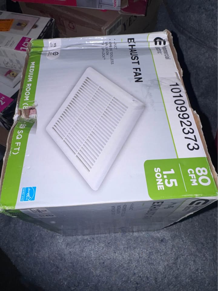 Commercial Electric 80 CFM 1.5 Sone Bathroom Exhaust Fan