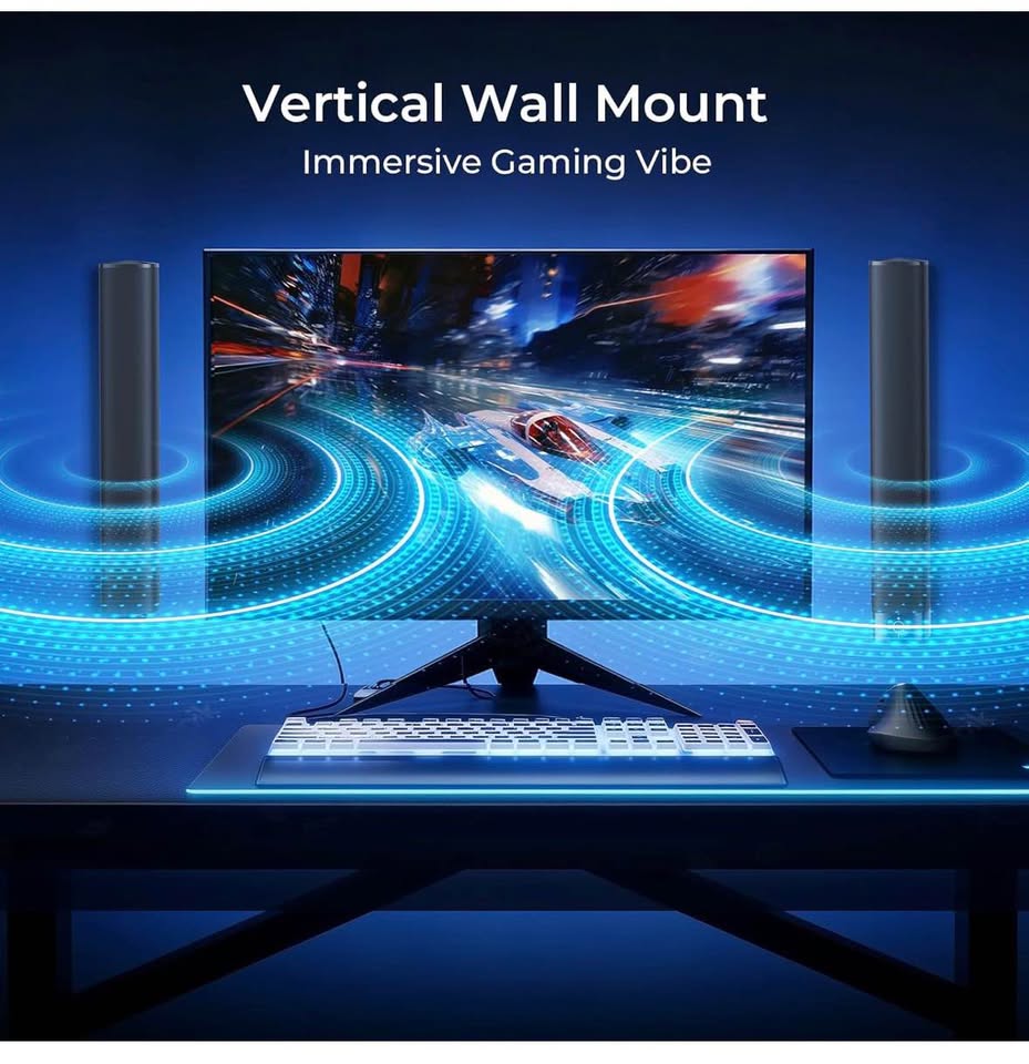 Assistrust KY-8000 Bluetooth Soundbar for Smart TV – Detachable, Multi-Connection