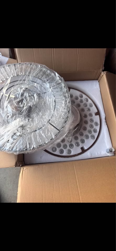 Pacific Core 52” Chrome Crystal Fandelier Fan w/ LED & Remote