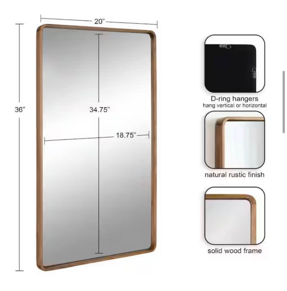 Kate & Laurel Valenti Mid-Century Framed Wall Mirror