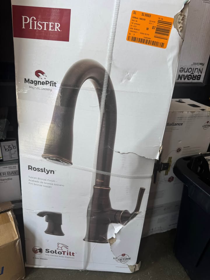 Pfister Rosslyn Pull-Down Kitchen Faucet Tuscan Bronze