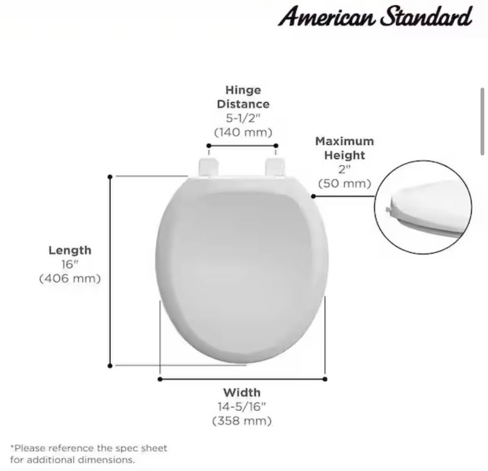 American Standard Champion 4 Round Slow Close Toilet Seat in Linen
