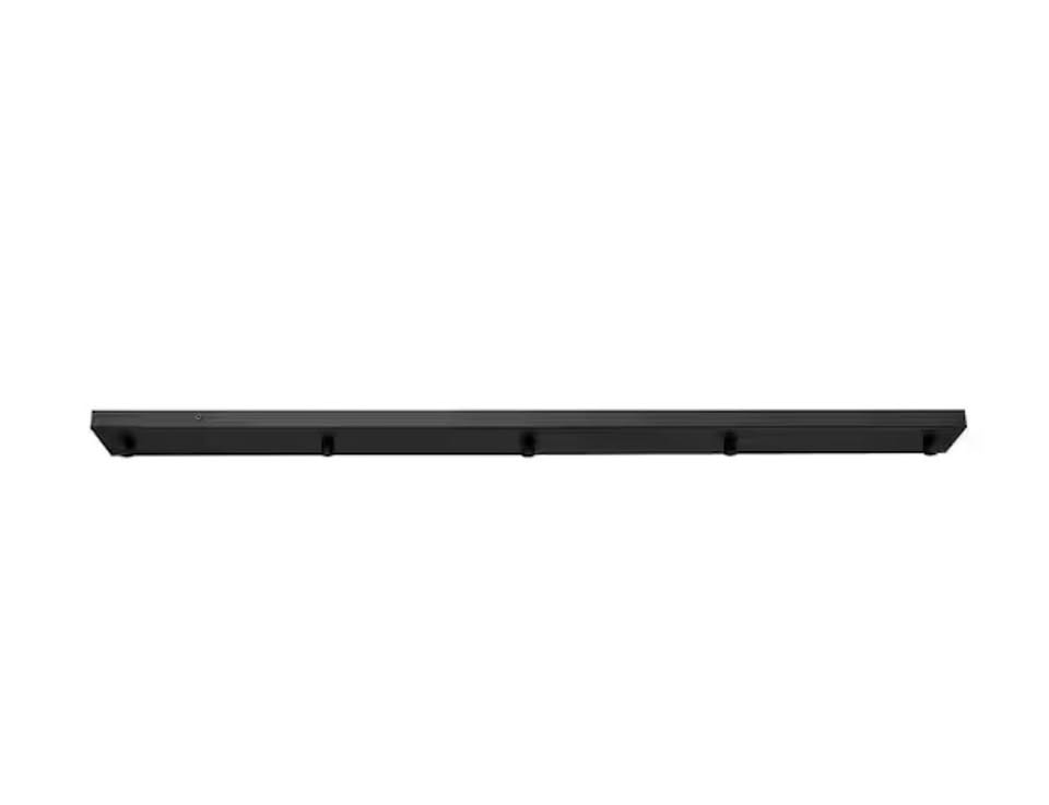 Multi Point Canopy 42 in. 5-Light Matte Black Linear Ceiling Plate