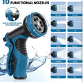 Tocebe 100FT Garden Hose with 10-Function Nozzle, Kink-Free & Leak-Proof