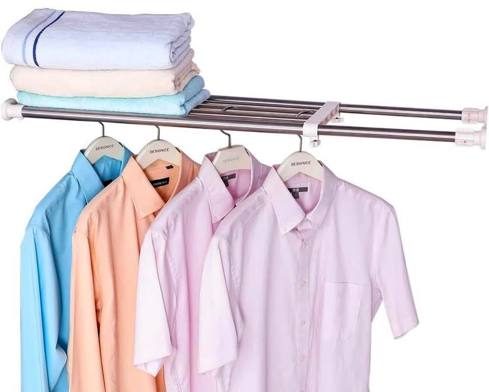 Hershii Expandable Closet Shelf Rod Adjustable Storage Organizer