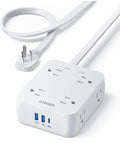 Anker Power Strip Surge Protector – 8 Outlets, USB-C & USB, 10ft Cord