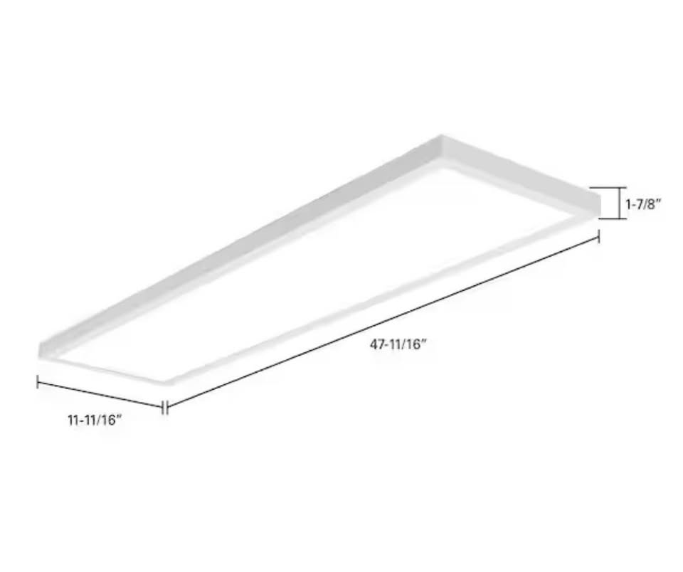 Metalux 1x4 LED Panel Light, Selectable Lumens & CCT