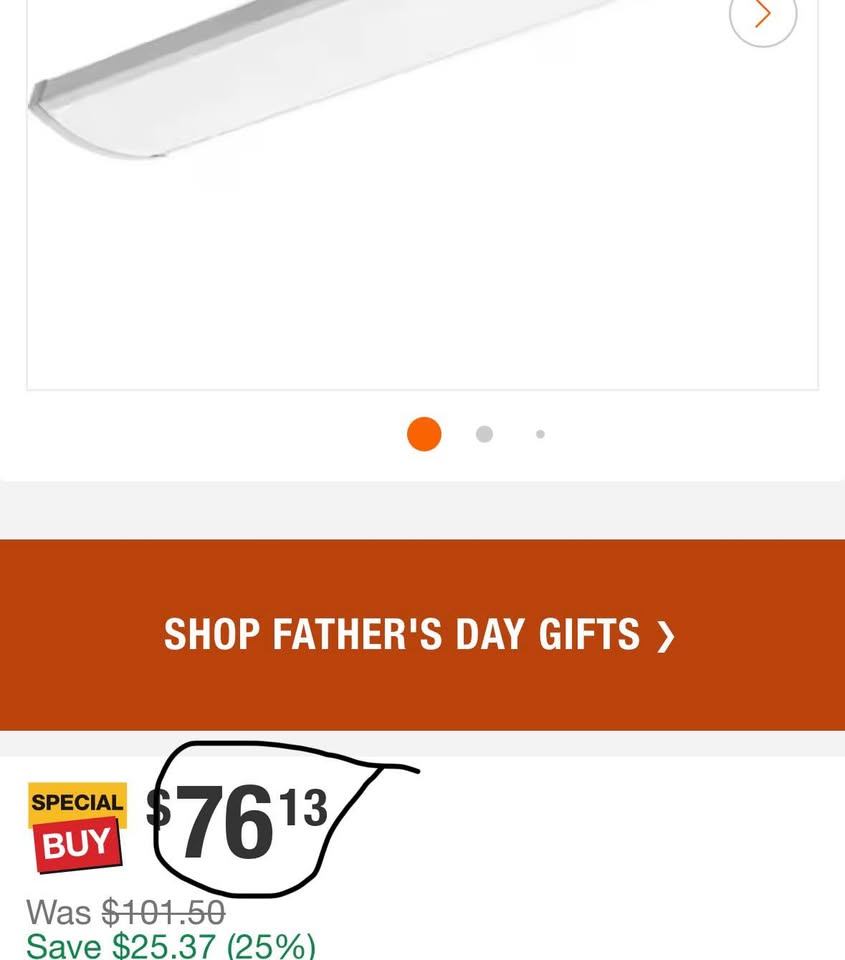 Lithonia 4ft LED Wrap Light 4000-6000 Lumens