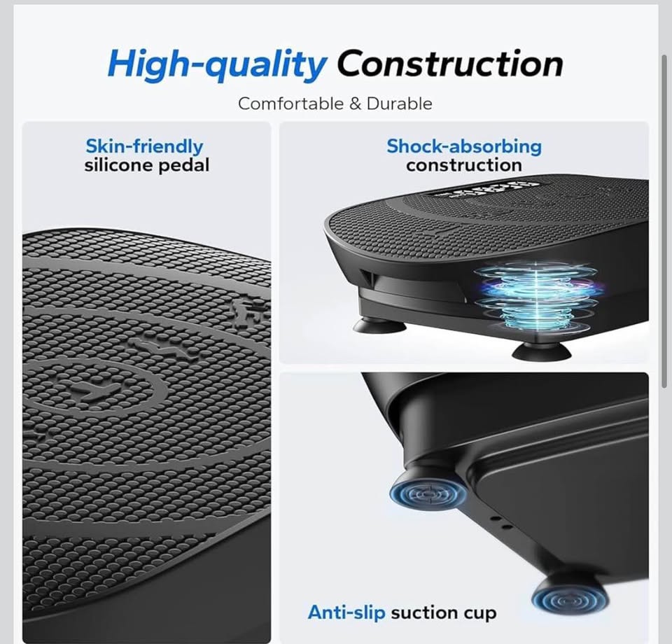 MERACH Vibration Plate Exercise Machine w/ Bluetooth for Full Body Workout