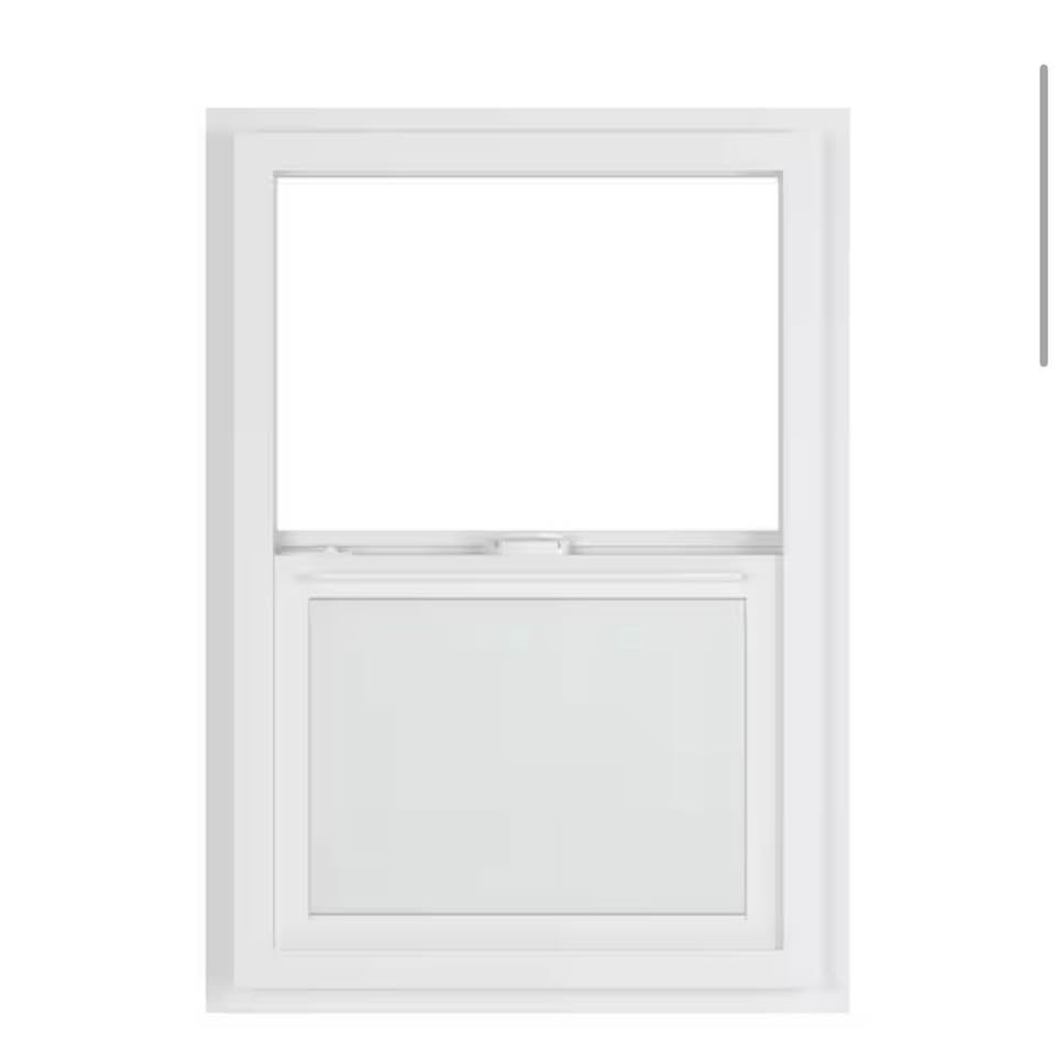 Ply Gem 23.5” x 35.5” White Vinyl Single Hung Window w/ Screen
