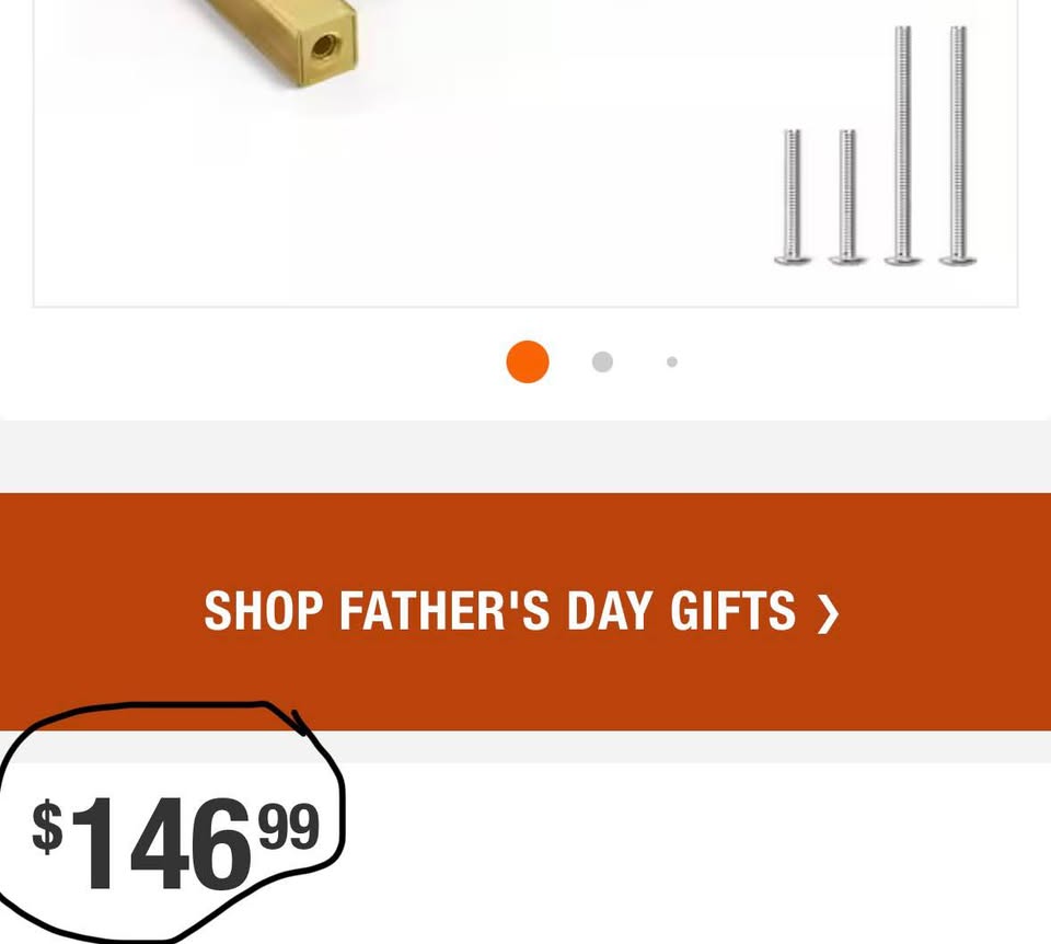 Numhew 5” Gold Cabinet Pulls, 19-Pack Brushed Brass Cabinet Handles