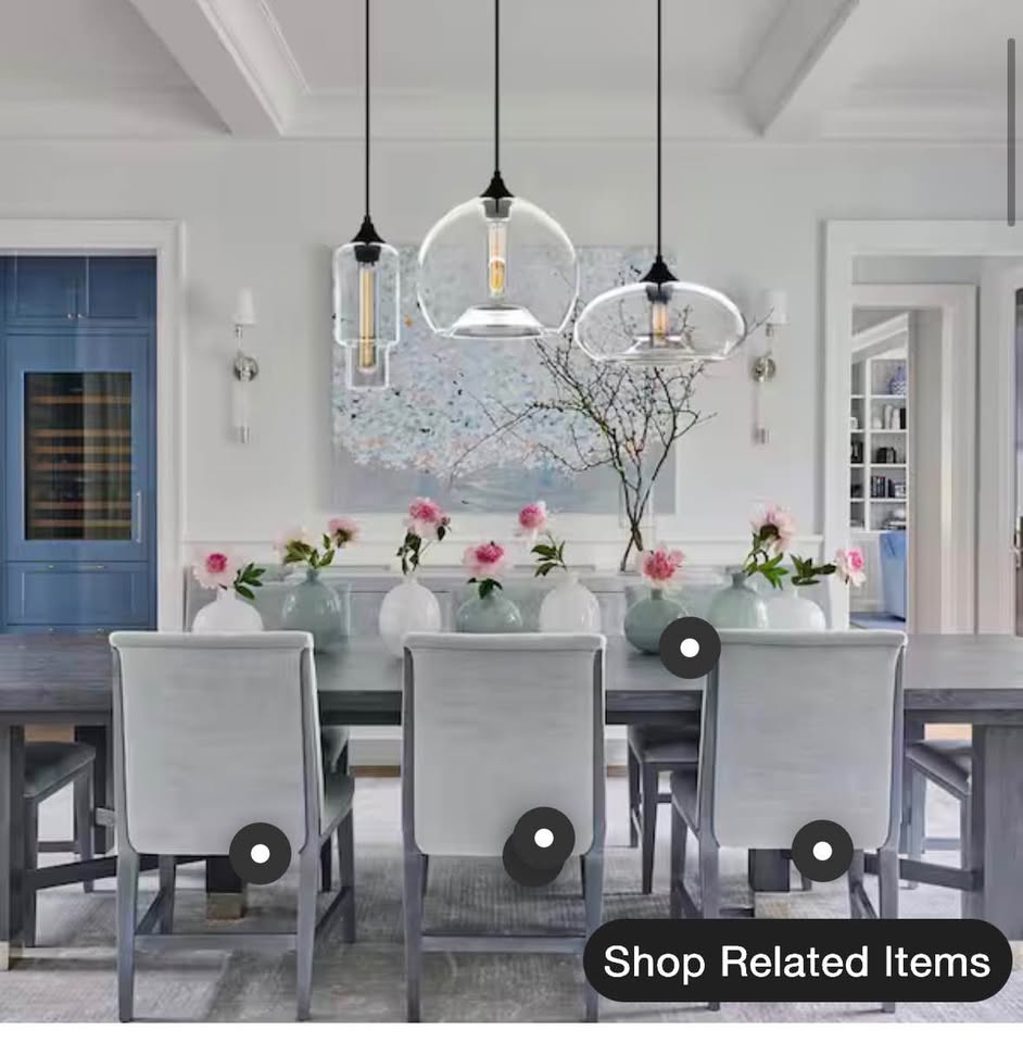 Rennnsan Kimberly 3-Light Black Kitchen Island Pendant Light