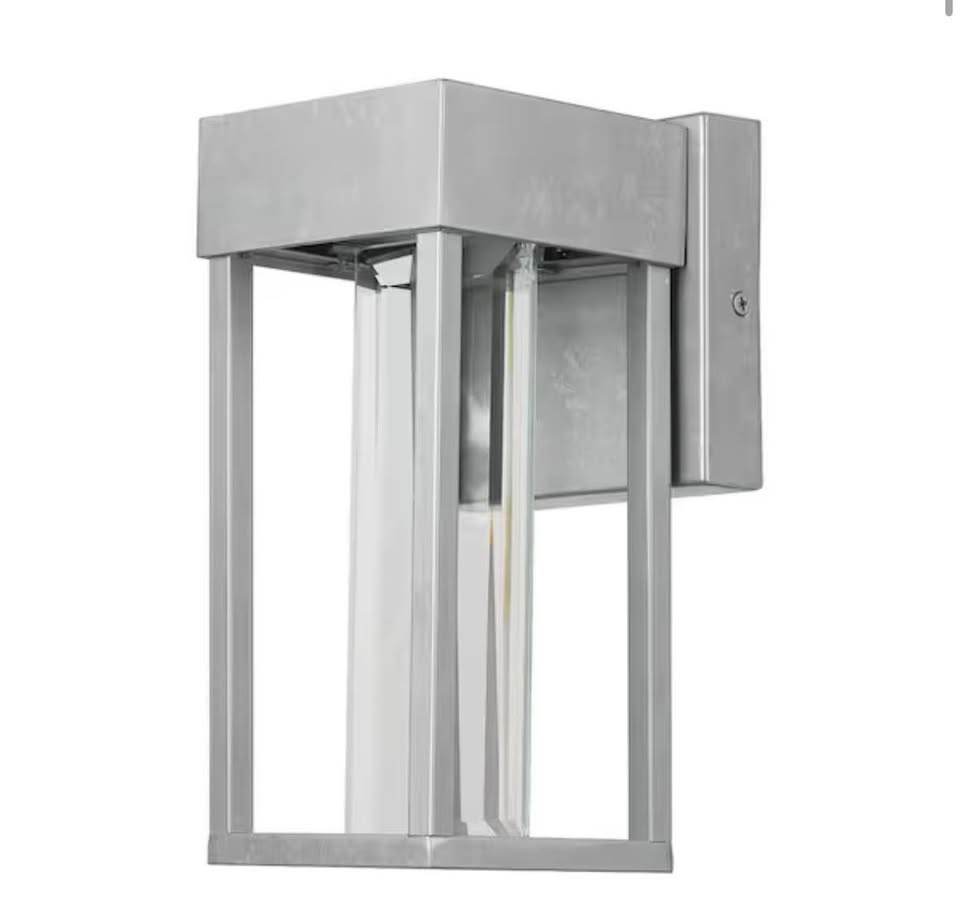 Globe Electric Bowie Industrial LED Outdoor Wall Sconce – Galvanized Steel