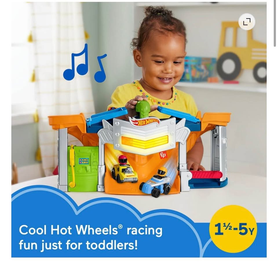Fisher-Price Little People Hot Wheels Race Track