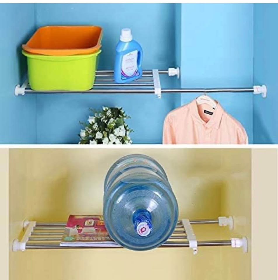 Hershii Expandable Closet Shelf Rod Adjustable Storage Organizer