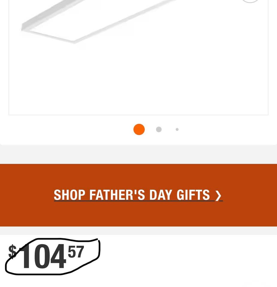 Metalux 1x4 LED Panel Light, Selectable Lumens & CCT