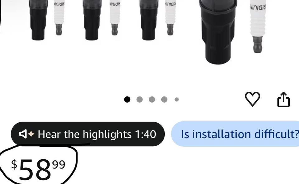 UF553 DG520 Ignition Coil Pack & Iridium Spark Plugs Kit 6PCS
