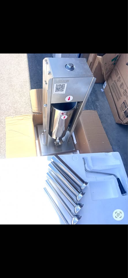VEVOR 11 lb Vertical Sausage Stuffer, Dual-Speed, Stainless Steel, 5 Tubes
